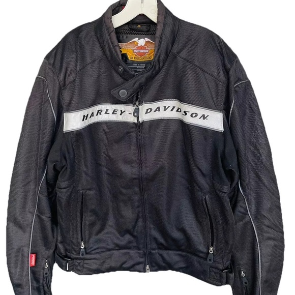 Harley Davidson Black Men'sRiding Jacket RN 103819 CA 03402